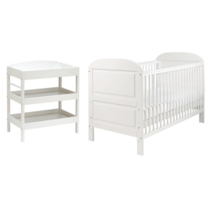 East Coast Angelina 2 Piece (Clara Dresser) Room set-White
