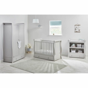 East Coast Nebraska Cot Bed 3 Piece Room set-Grey