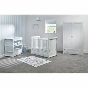 East Coast Nebraska Cot2Bed 3 Piece Room set-White