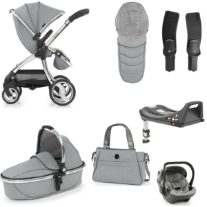 egg Luxury 3in1 Shell Travel System with ISOFIX Base-Platinum (N