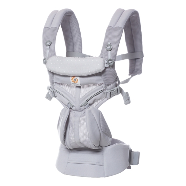 Ergobaby Omni 360 Cool Air Mesh Baby Carrier-Grey Pink Dots