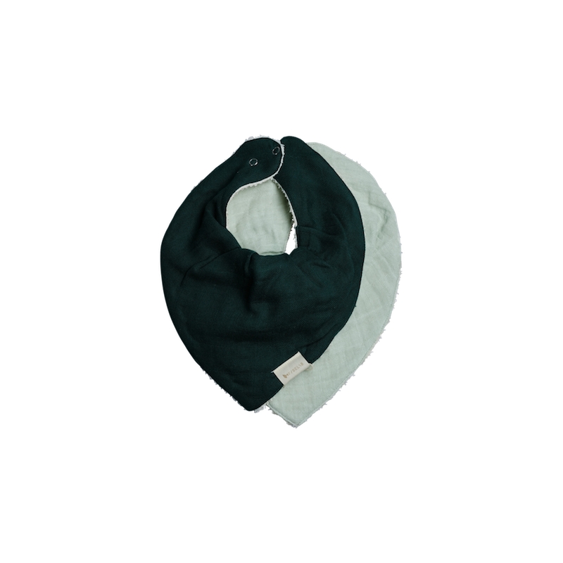 Fabelab Bandana Bib - 2 pack - Sprout