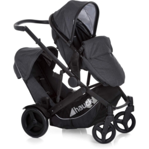 Hauck Duett 3 Tandem Pushchair-Melange Black (New 2018)