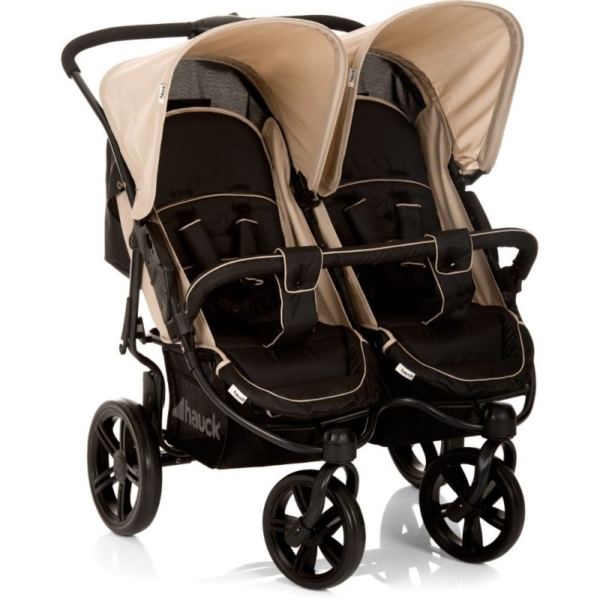 Hauck Roadster Duo SLX Twin Pushchair-Almond/Caviar (New 2018)