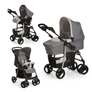 Hauck Shopper SLX Trio Set Travel System-Stone/Grey