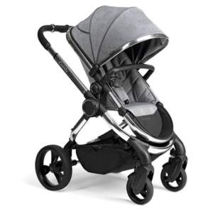 iCandy Peach Chrome Stroller-Light Grey Check (New 2020)