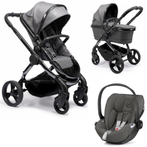 iCandy Peach Phantom 3in1 Cybex Travel System-Dark Grey Twill