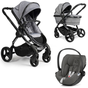 iCandy Peach Phantom 3in1 Cybex Travel System-Light Grey Check