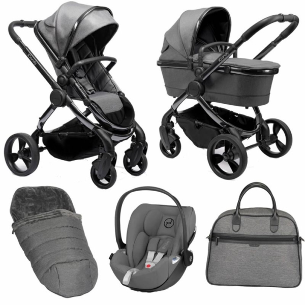 iCandy Peach Phantom 6 Piece Bundle-Dark Grey Twill