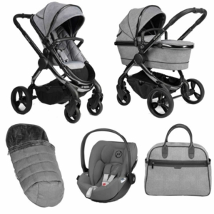 iCandy Peach Phantom 6 Piece Bundle-Light Grey Check