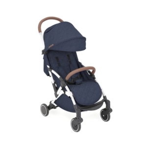 Ickle Bubba Globe Silver Chassis Pushchair-Denim Blue