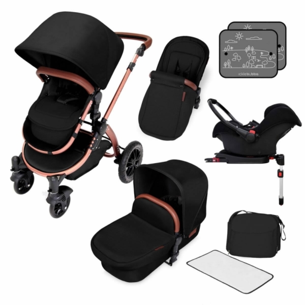 Ickle Bubba Stomp V4 Bronze Frame Travel System With Galaxy Cars