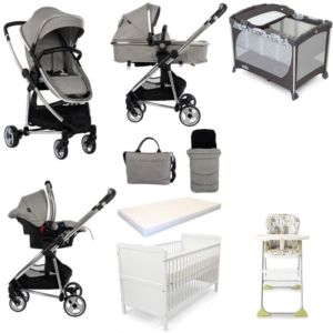 Joie/Babyco 9 Piece Bundle-Grey