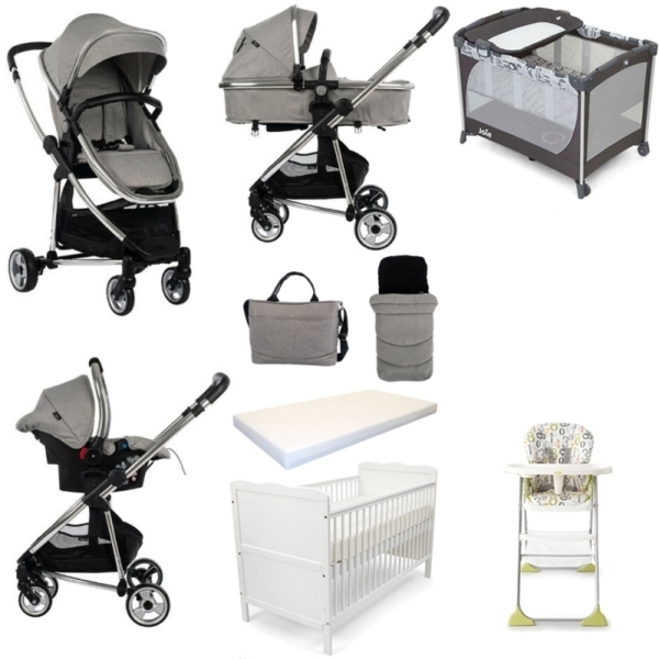 Joie/Babyco 9 Piece Bundle-Grey