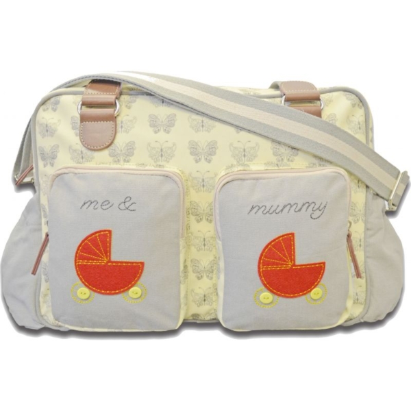 Kiddies Kingdom Deluxe Baby Changing Bag-Butterfly