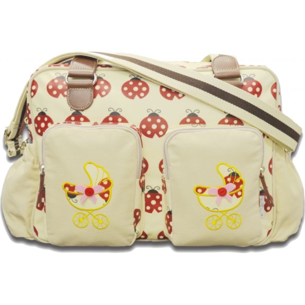 Kiddies Kingdom Deluxe Baby Changing Bag-Ladybird