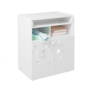 Kidsaw Kudl Kids Changing Board Cupboard with Storage- Teddy Pri