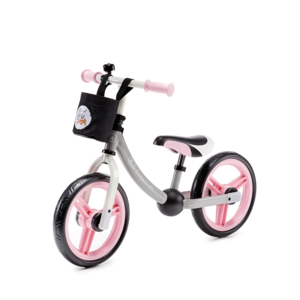 Kinderkraft 2Way Next Balance Bike with Accessories-Light Pink