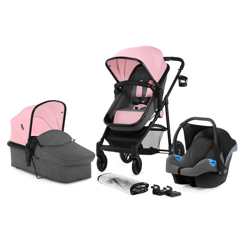 Kinderkraft Juli 3in1 Travel System-Pink