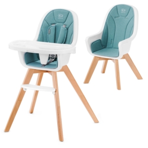 Kinderkraft Tixi 2in1 High Baby Feeding Chair-Turquoise