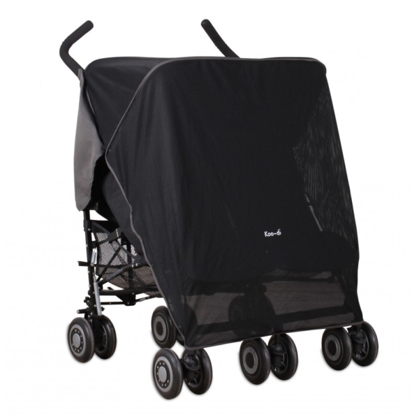 Koo-di Double Sun & Sleep Stroller Cover-Black