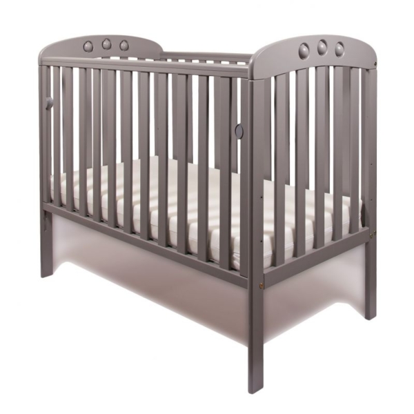 Little Babes Abbi Dropside Cot-Grey