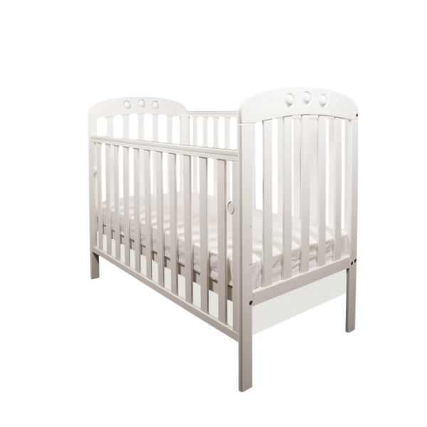 Little Babes Abbi Dropside Cot-White