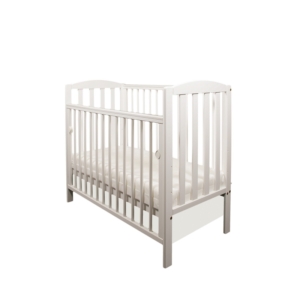 Little Babes Tobie Space Saver DROPSIDE Cot-White
