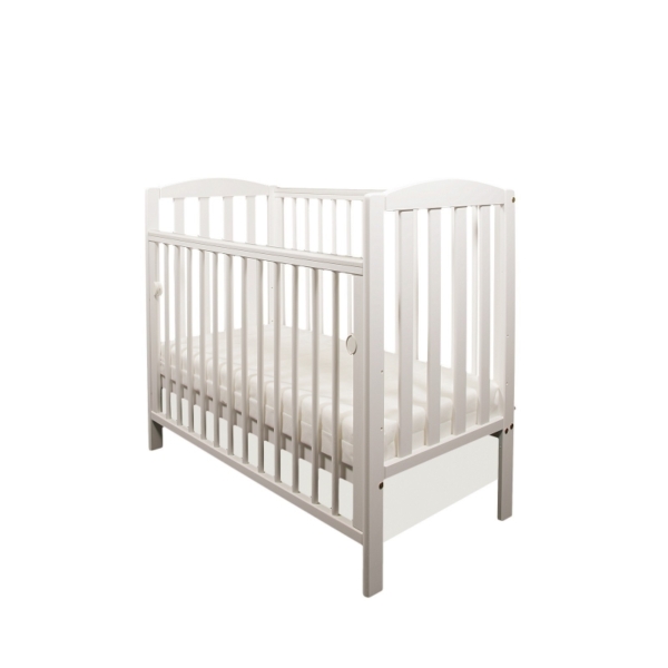 Little Babes Tobie Space Saver DROPSIDE Cot-White