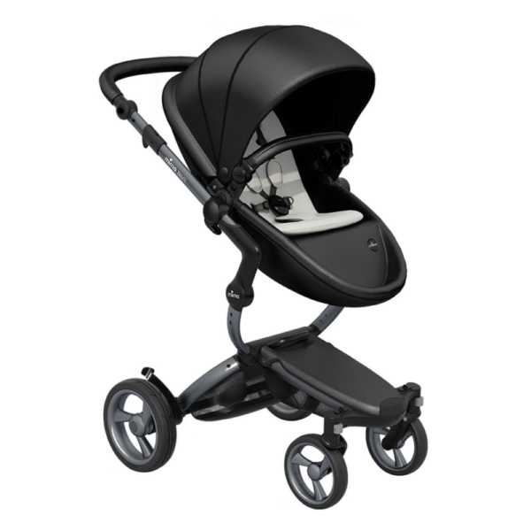 Mima Xari Single Pushchair with Graphite Chassis-Black/Stone
