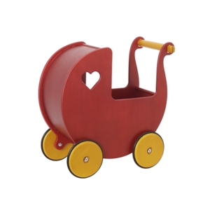 Moover Doll's Pram- Red Birch Veneer