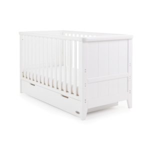 Obaby Belton Cot Bed Inc Underbed Drawer-White