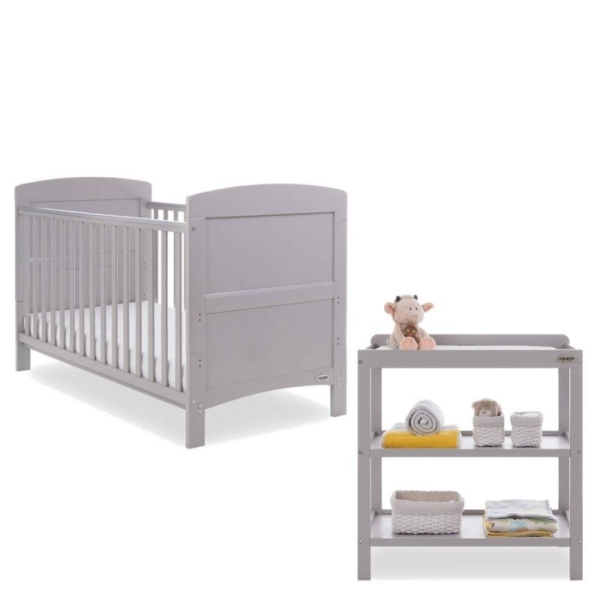 Obaby Grace 2 Piece Furniture Set-Warm Grey