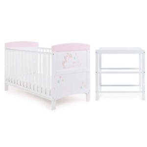 Obaby Grace Grace Inspire 2 Piece Furniture Set-Unicorn