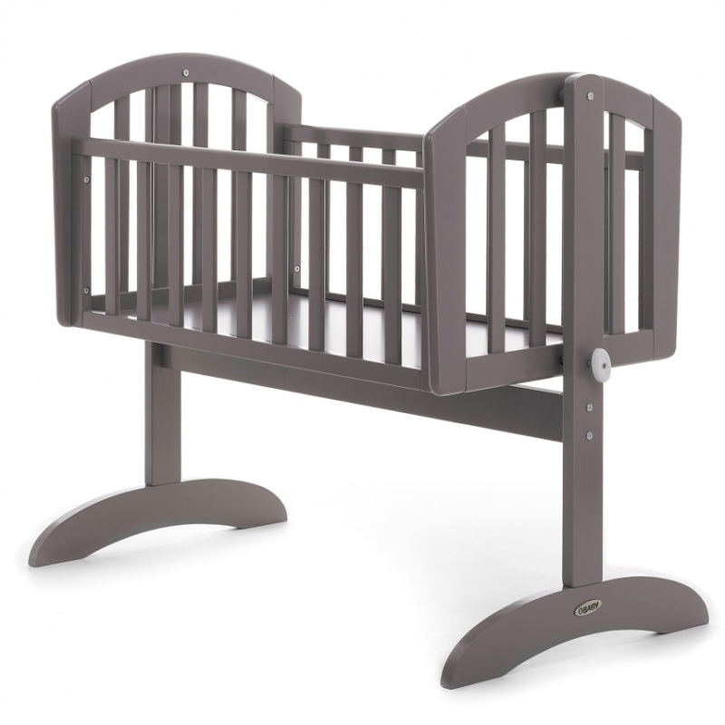 Obaby Sophie Swinging Crib-Taupe Grey