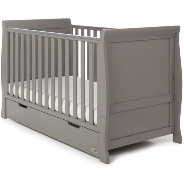Obaby Stamford Classic Sleigh Cot Bed Including Underbed Drawer-