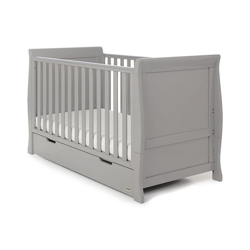 Obaby Stamford Classic Sleigh Cot Bed Including Underbed Drawer-