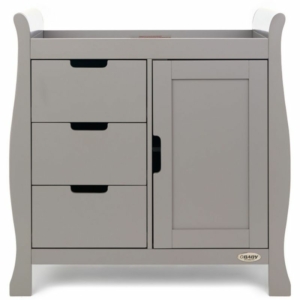 Obaby Stamford Sleigh Changing Unit-Taupe Grey (New)
