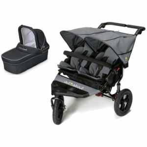 Out n About Nipper Double 360 V4 Pram System-Steel Grey (1 Carry