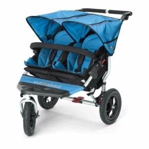 Out n About Nipper Double 360 V4 Stroller-Lagoon Blue