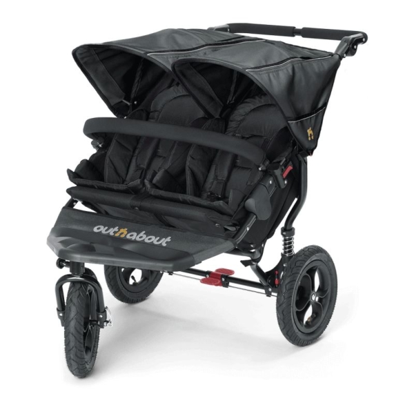Out n About Nipper Double 360 V4 Stroller-Raven Black