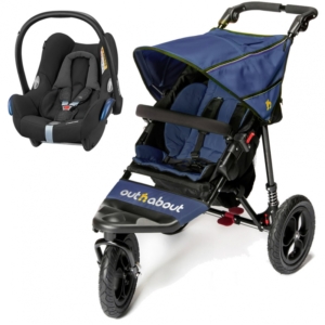 Out n About Nipper Single 360 V4 2in1 Travel System-Royal Navy