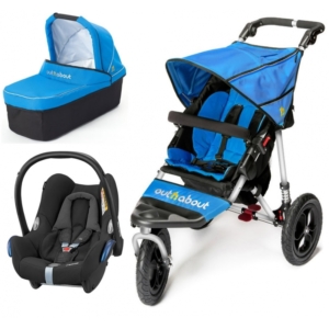 Out n About Nipper Single 360 V4 3in1 Travel System-Lagoon Blue