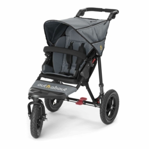 Out n About Nipper Single 360 V4 Stroller-Steel Grey + FREE Shop