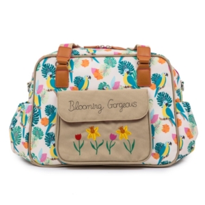 Pink Lining Blooming Gorgeous Changing Bag-Parrot Cream