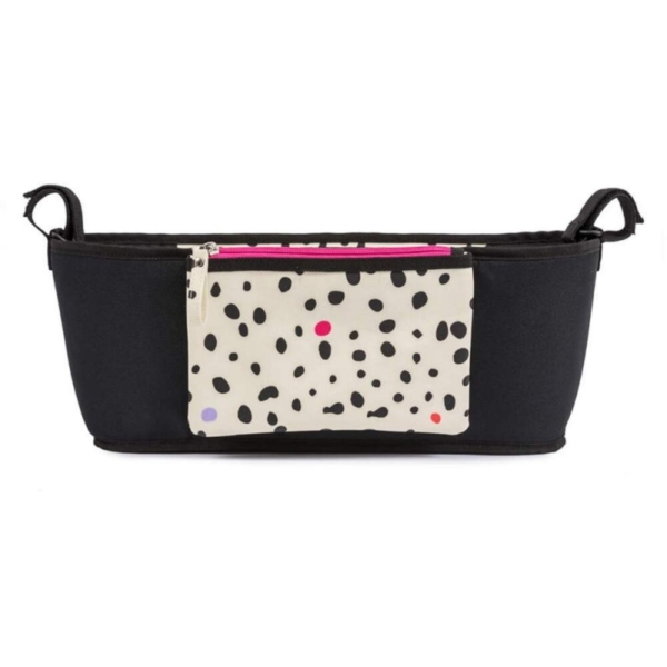 Pink Lining Stroller Organiser-Dalmatian Fever