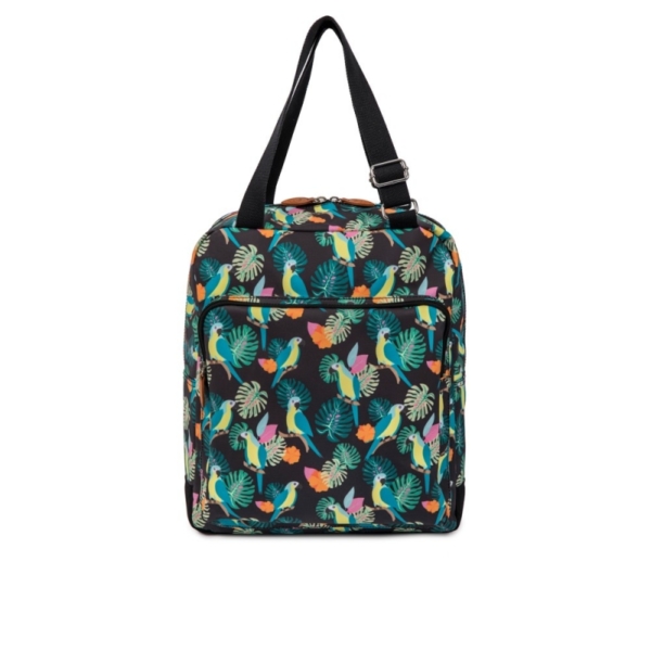 Pink Lining Wonder Bag-Parrot Black