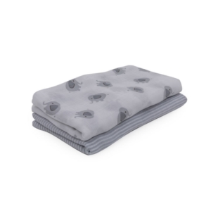 Purflo Muslin Set (Pack of 2)-Ellie Elephant