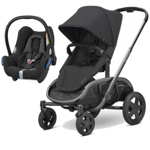 Quinny Hubb Graphite Frame XXL 2in1 Cabriofix Travel System-Blac