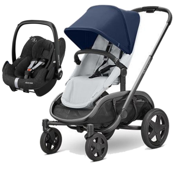 Quinny Hubb Graphite Frame XXL 2in1 Pebble Pro Travel System-Nav